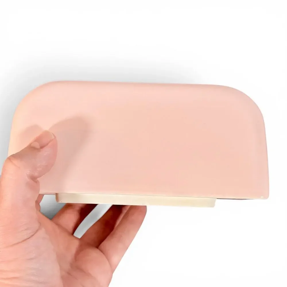 VTG Made in USA Mamie Eisenhower Light Pink 1950s MCM Ceramic Shower Soap Holder